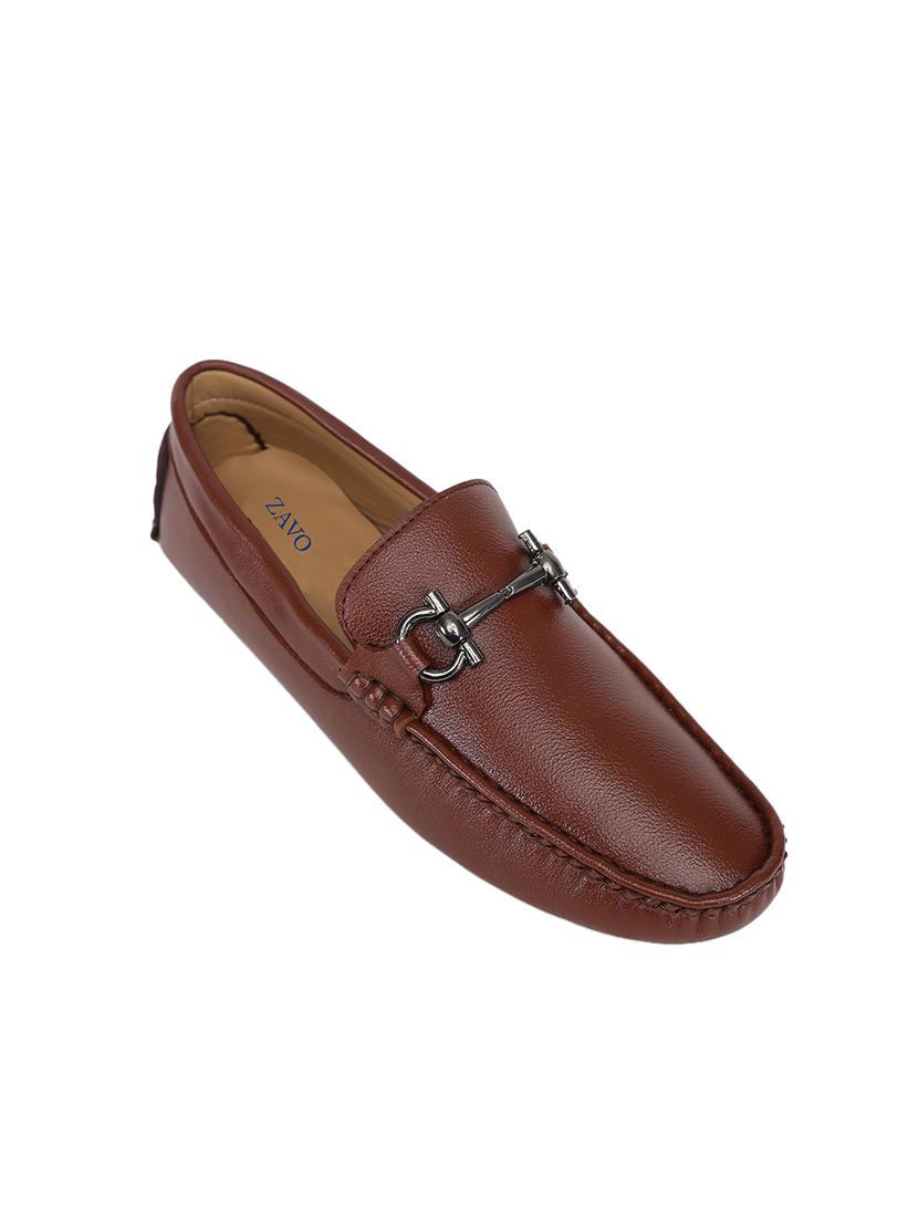 red slip on loafers - 17220494 - Zoom Image - 1