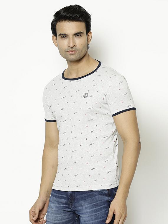 grey printed t-shirt - 17220561 - Zoom Image - 2