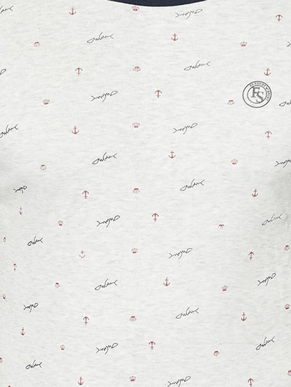 grey printed t-shirt - 17220561 - Zoom Image - 4
