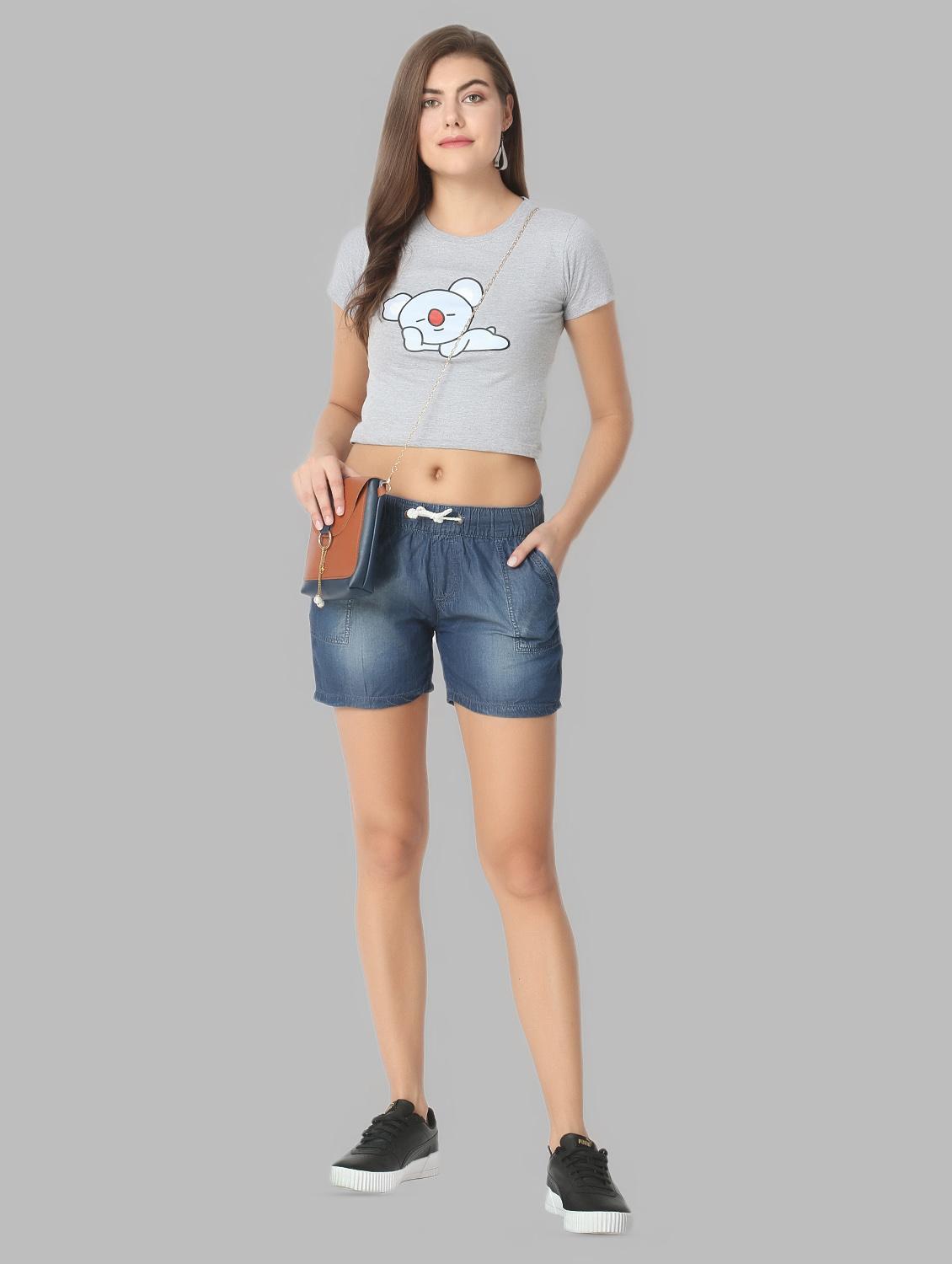 drawstring waist shorts - 17220727 - Zoom Image - 4