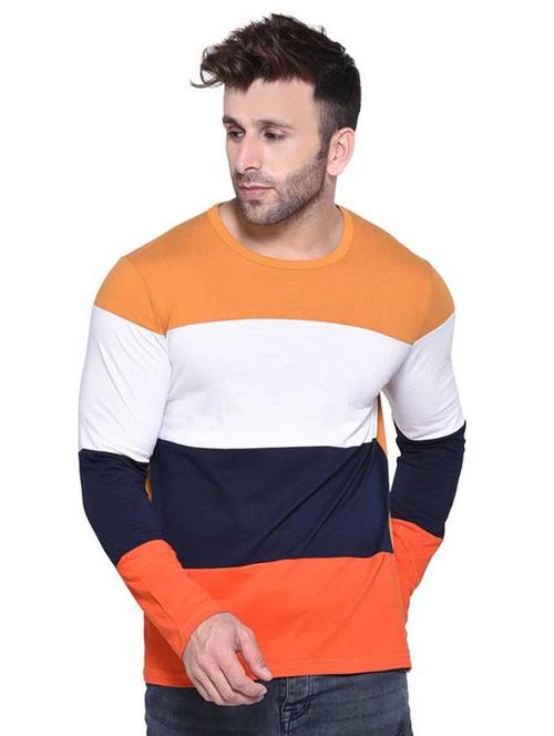 multi color block cut & sew t-shirt - 17220926 - Standard Image - 1