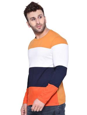 multi color block cut & sew t-shirt - 17220926 - Standard Image - 2
