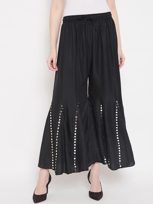 black rayon sharara - 17225252 - Standard Image - 1