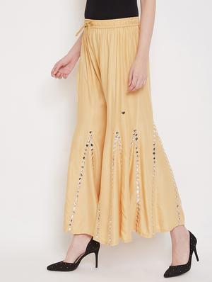 mustard rayon sharara - 17225255 - Standard Image - 2