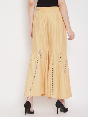 mustard rayon sharara - 17225255 - Standard Image - 3