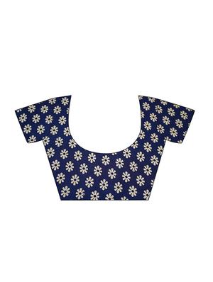 bordered printed saree with blouse - 17225688 - Standard Image - 3