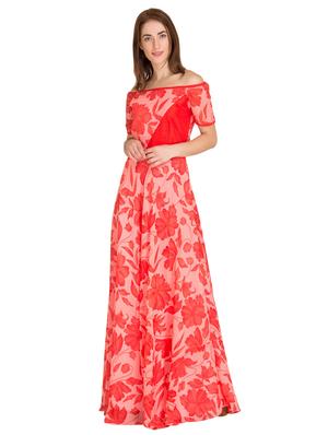 floral off shoulder dress - 17225776 - Standard Image - 2