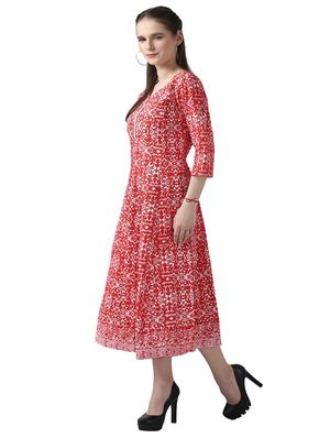 floral anarkali ethnic dress - 17225842 - Standard Image - 2
