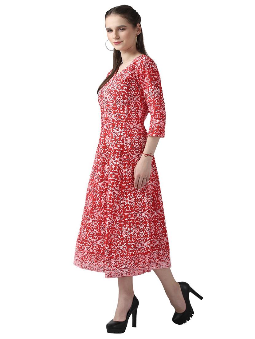 floral anarkali ethnic dress - 17225842 - Zoom Image - 2