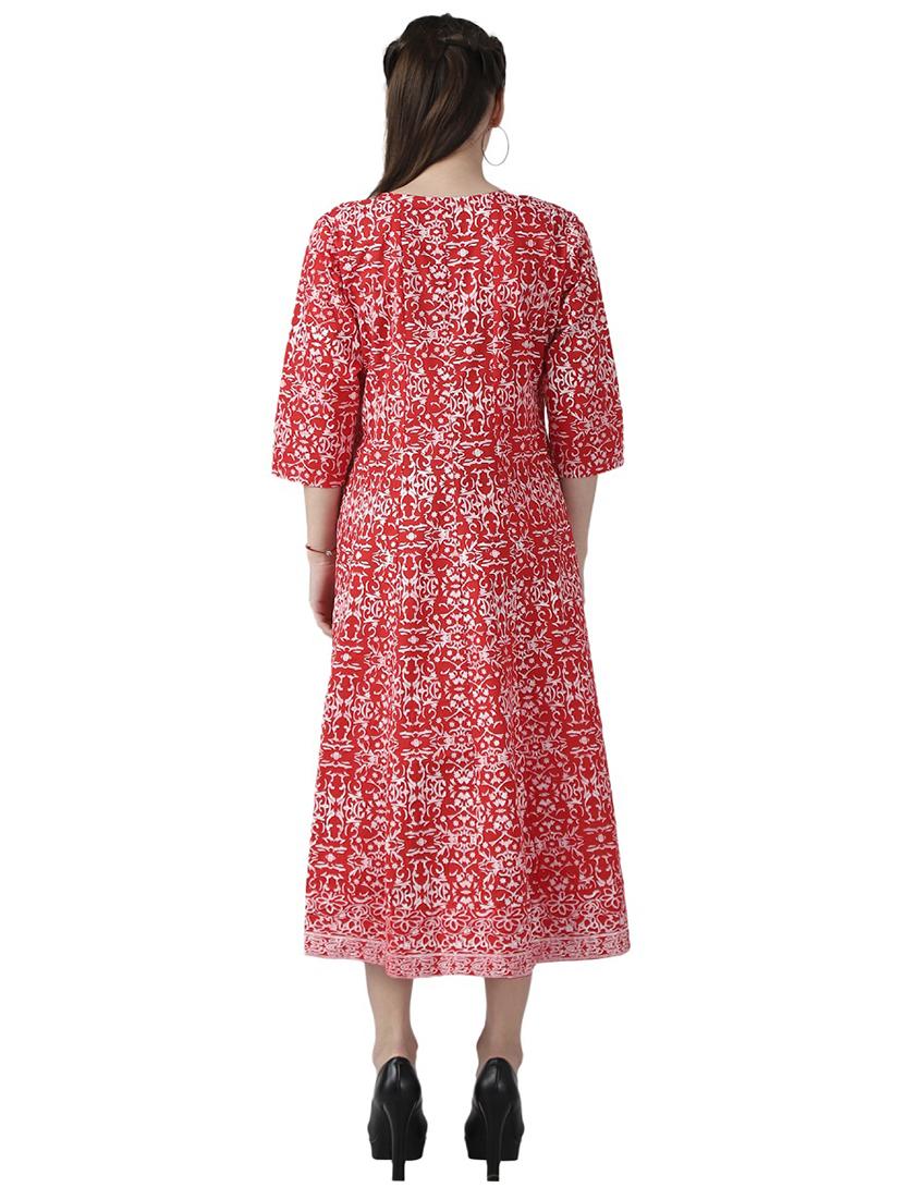 floral anarkali ethnic dress - 17225842 - Zoom Image - 3