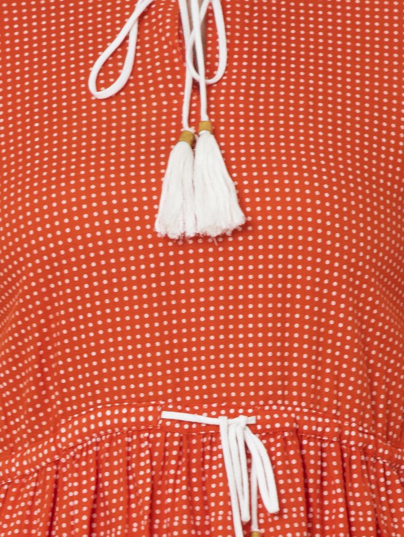 polka dots flared kurti - 17225874 - Zoom Image - 4