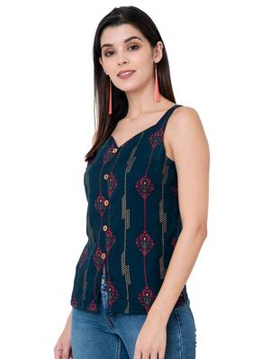 printed fusion kurti - 17225878 - Standard Image - 2