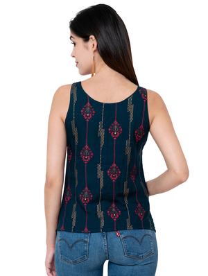 printed fusion kurti - 17225878 - Standard Image - 3