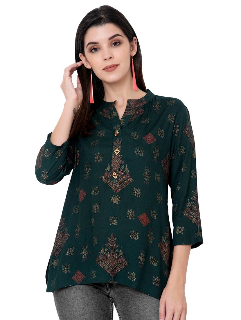 printed straight kurti - 17225879 - Zoom Image - 1