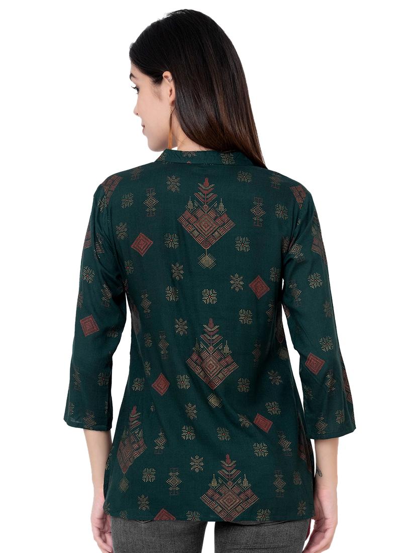 printed straight kurti - 17225879 - Zoom Image - 3