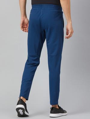 blue solid full length track pant - 17226073 - Standard Image - 3