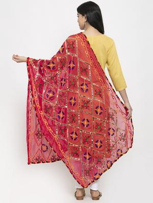 multi color embroidered dupatta - 17226215 - Standard Image - 2