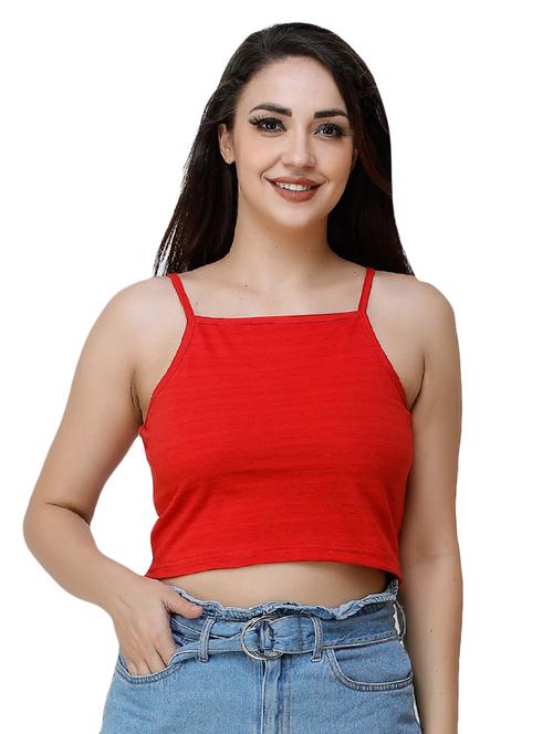 square neck crop top - 17226582 - Standard Image - 1