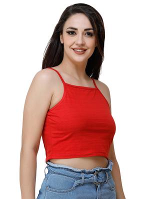 square neck crop top - 17226582 - Standard Image - 2