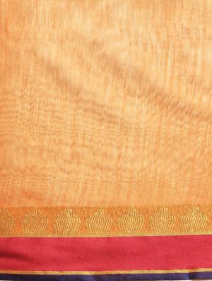 solid bordered saree with blouse - 17227281 - Standard Image - 5