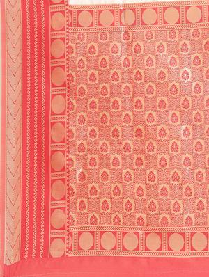 self design kasavu saree with blouse - 17227387 - Standard Image - 5