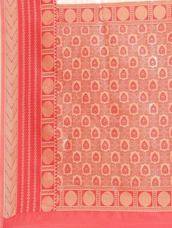 self design kasavu saree with blouse - 17227387 - Zoom Image - 5