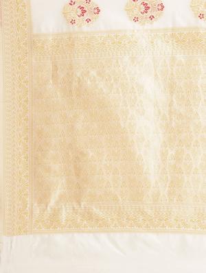 self design kasavu saree with blouse - 17227397 - Standard Image - 6