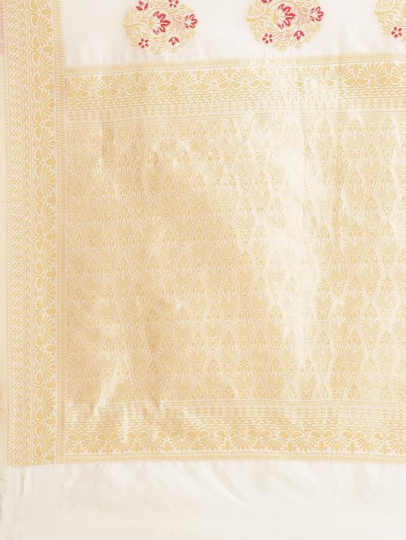 self design kasavu saree with blouse - 17227397 - Zoom Image - 6