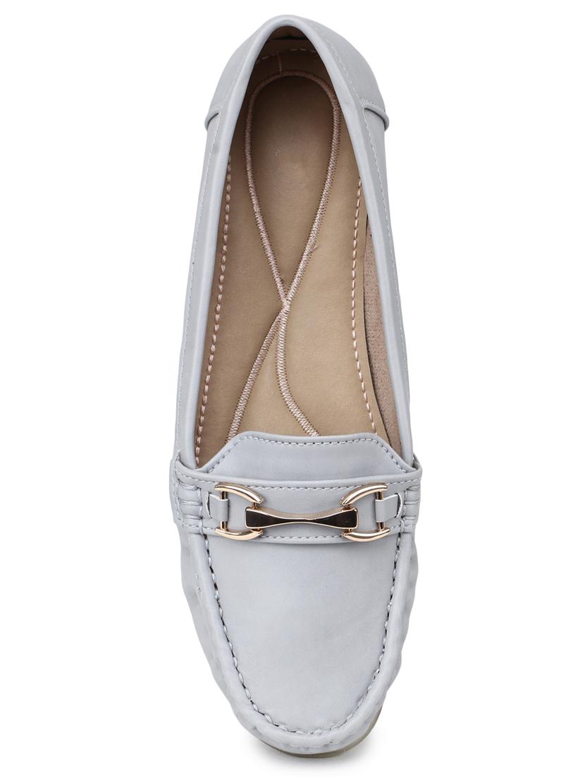 grey slip on loafers - 17227666 - Zoom Image - 4