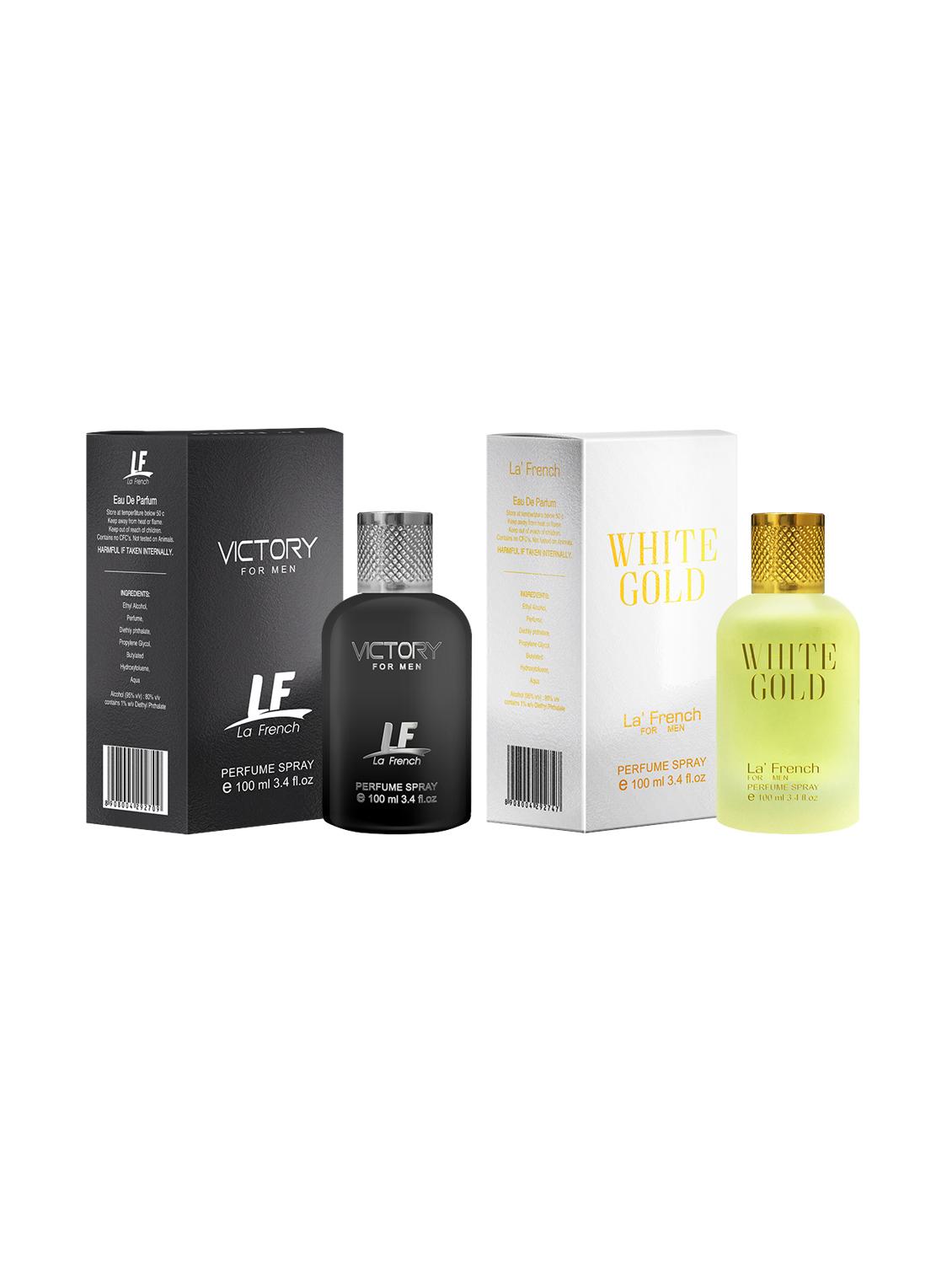 victory for men & white gold for men perfume by la' french eau de parfum 100ml pack of 2 - 17227884 - Zoom Image - 1