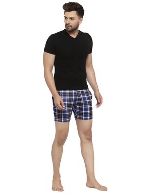 blue checkered shorts - 17228037 - Standard Image - 4