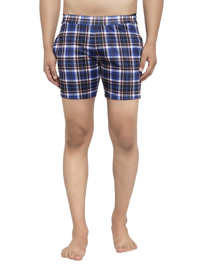 blue checkered shorts - 17228037 - Zoom Image - 1