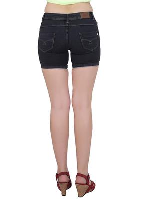 mid rise denim shorts - 17228316 - Standard Image - 3