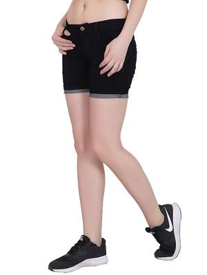 mid rise denim shorts - 17228317 - Standard Image - 2