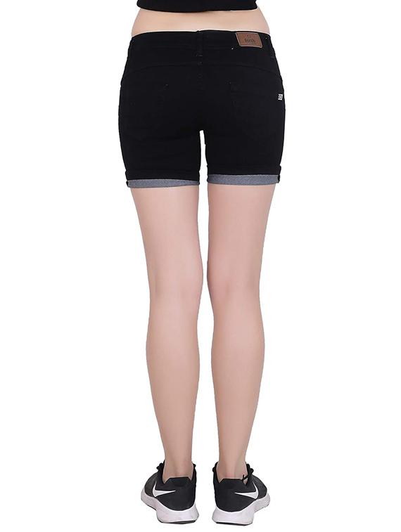 mid rise denim shorts - 17228317 - Zoom Image - 3