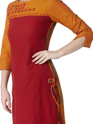 striped straight kurta - 17228332 - Standard Image - 4