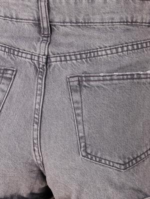 high rise denim shorts - 17228530 - Standard Image - 5