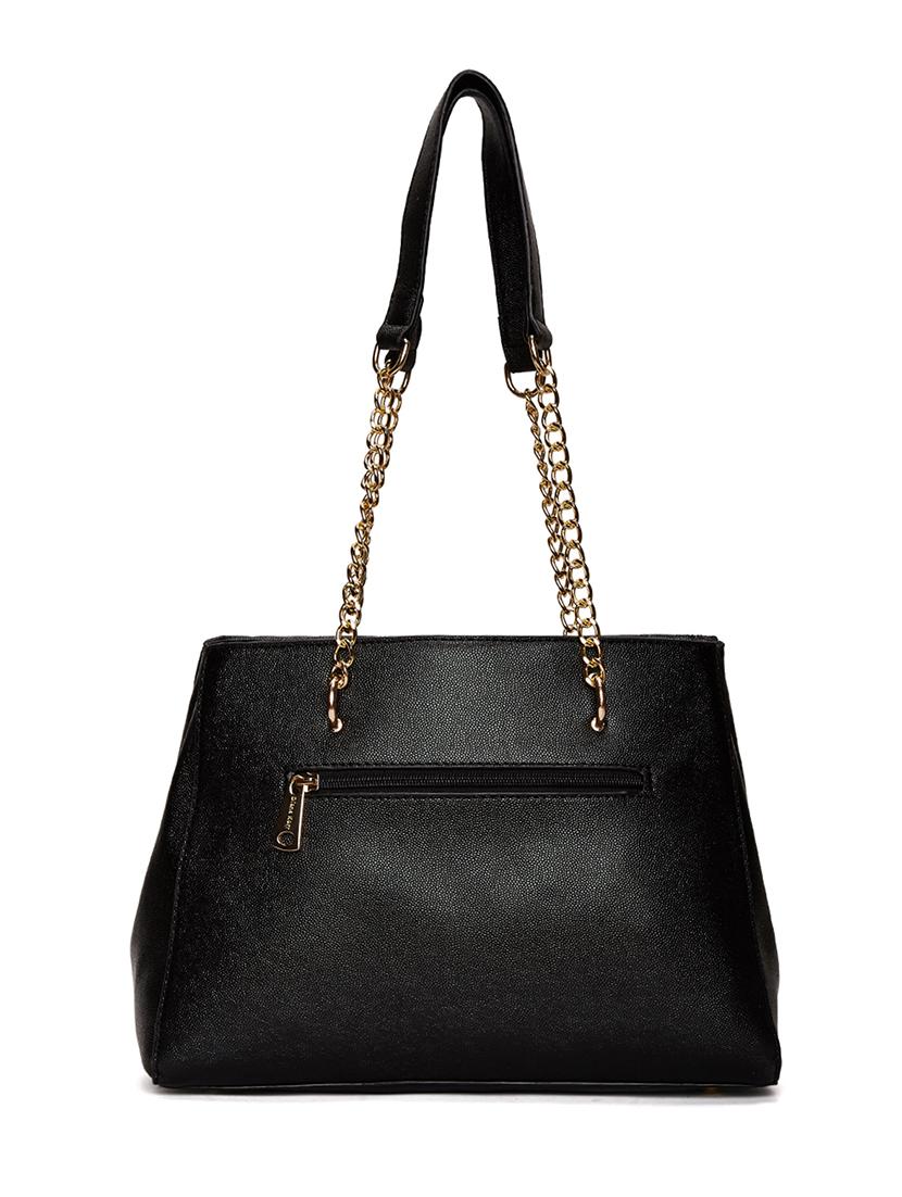 black leatherette (pu) regular handbag - 17228624 - Zoom Image - 2