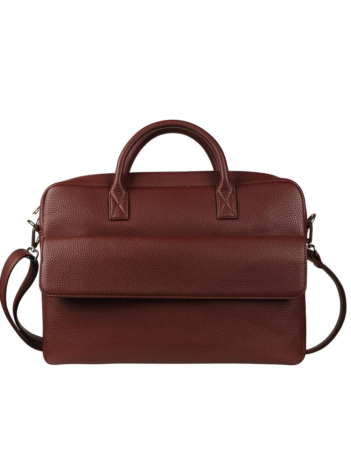 maroon leatherette (pu) regular laptop bag - 17228894 - Zoom Image - 1