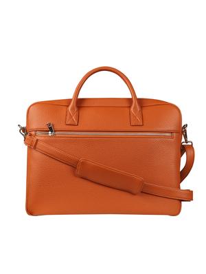 brown leatherette (pu) regular laptop bag - 17229023 - Standard Image - 2