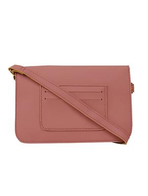 pink leatherette (pu) regular sling bag - 17229172 - Standard Image - 2