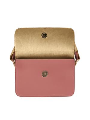 pink leatherette (pu) regular sling bag - 17229172 - Standard Image - 4