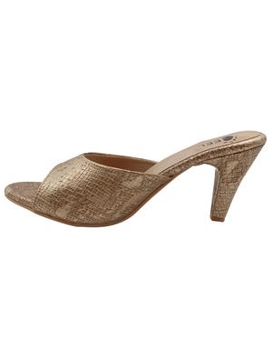 gold slip on sandals - 17229178 - Standard Image - 2