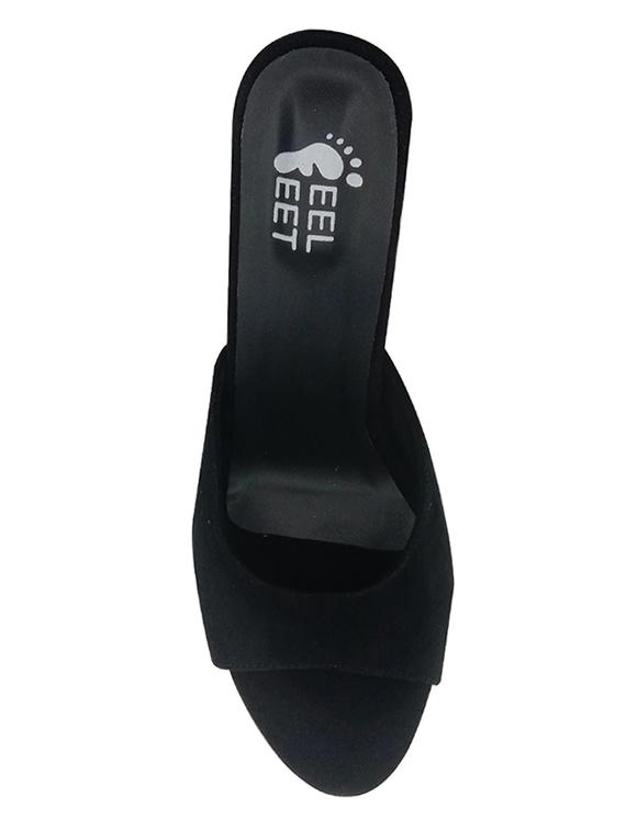 black slip on sandals - 17229179 - Zoom Image - 4
