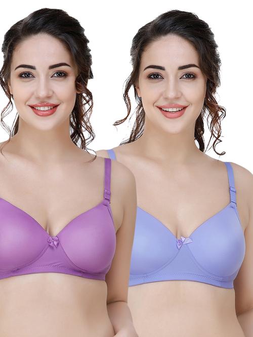 set of 2 three fourth coverage t-shirt bra - 17229899 - Standard Image - 1