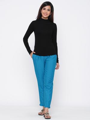 mid rise cigarette pants trouser - 17229936 - Standard Image - 4