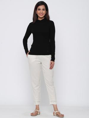 mid rise cigarette pants trouser - 17229937 - Standard Image - 4