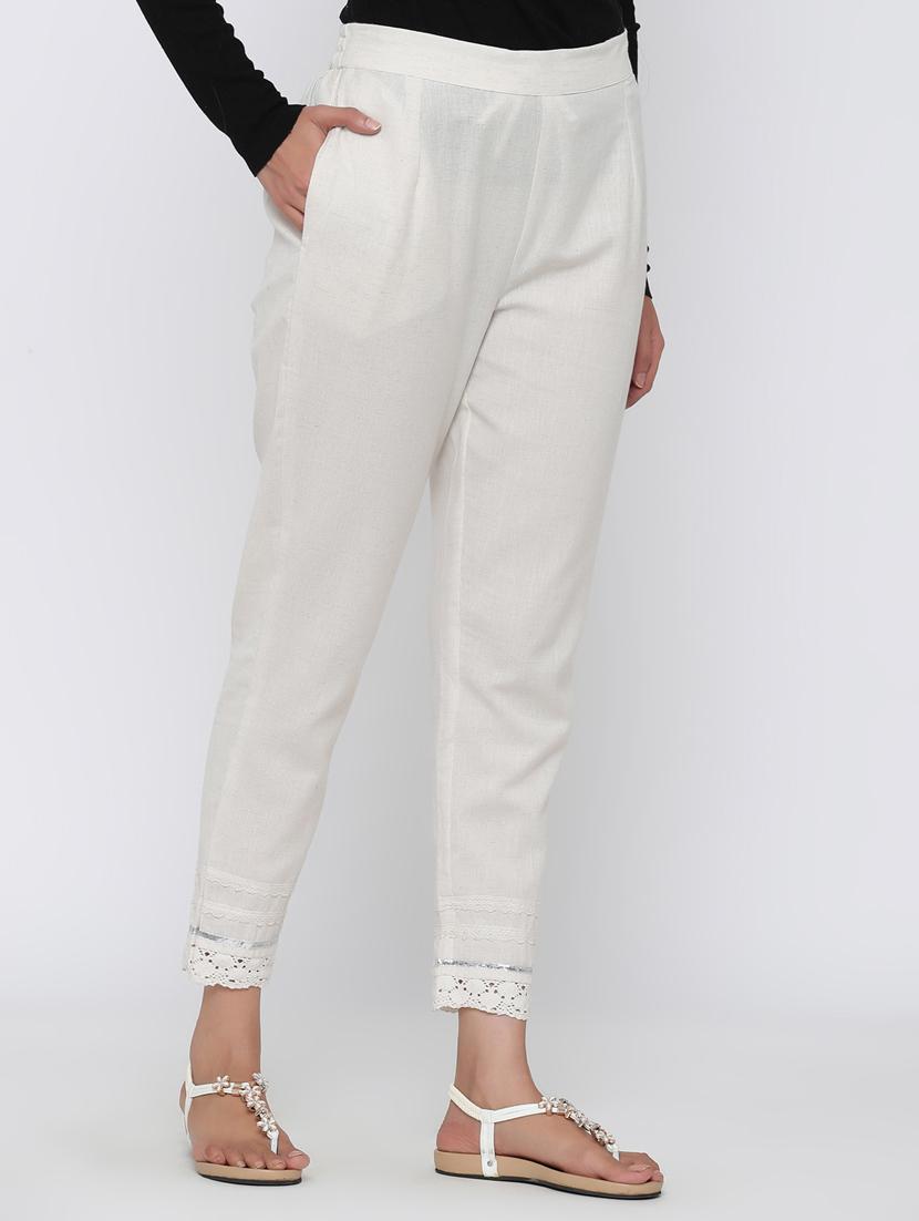 mid rise cigarette pants trouser - 17229937 - Zoom Image - 2