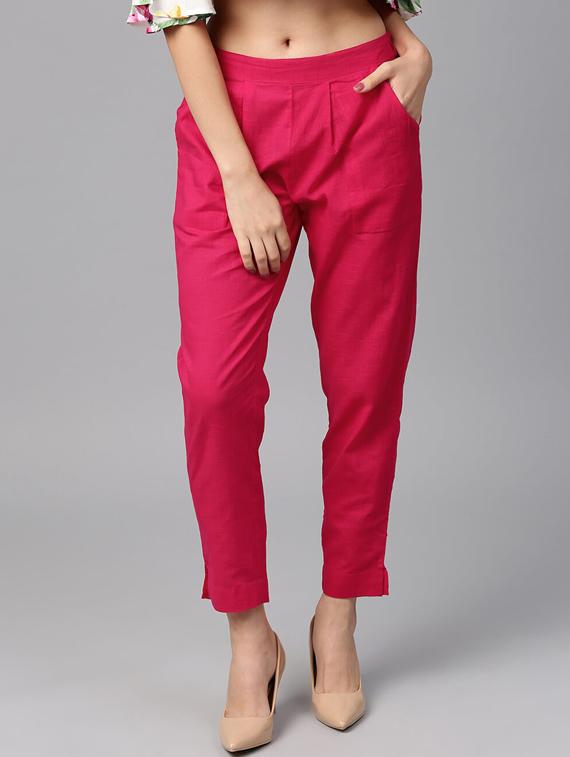 mid rise flat front trouser - 17230020 - Zoom Image - 1