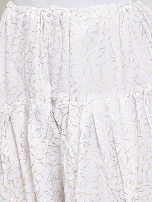 white cotton salwar salwars - 17230030 - Standard Image - 5